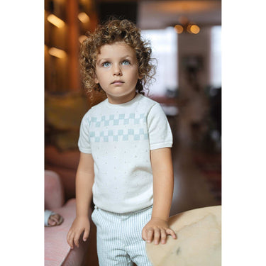 Hadas Knitted Checkered Top - Kidichic
